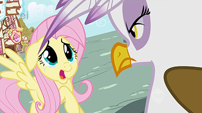 You know who makes Fluttershy cry? Gilda. You know who we never see again? Gilda. Just sayin'. Don't mess with best pony.