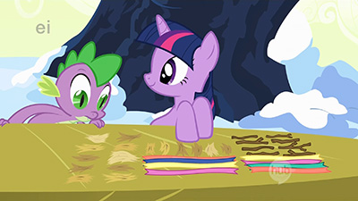 Dude, Twilight, I was sitting next to you /this whole time/ and didn't even see when you arranged all that. Seriously, you creep me out sometimes.