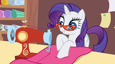 Not gonna lie: Rarity looks freaking great in those glasses.