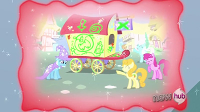 I know Trixie may have totally deserved some of the public humiliation she received, but this is downright cruel. Sad Trixie is uncomfortable heart-wrenching. Oh, and there's Berry Punch, too.