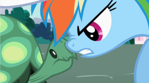 Irony, thy name is Rainbow Dash.